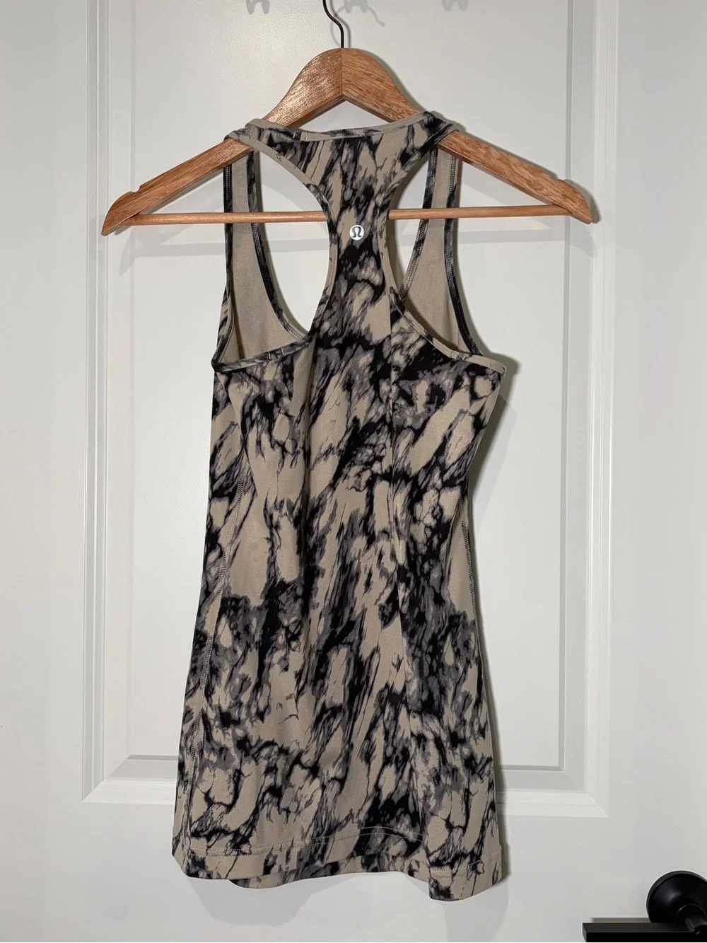 Lululemon Cool Racerback Tank Top Great Granite Black Mojave Tan Size 6